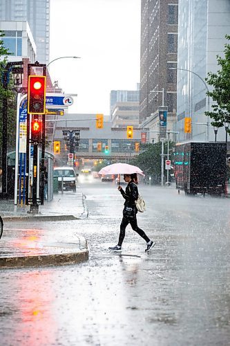 MIKAELA MACKENZIE / FREE PRESS

Thunderstorms drench pedestrians in downtown Winnipeg on Thursday, July 4, 2024. 

Standup.

