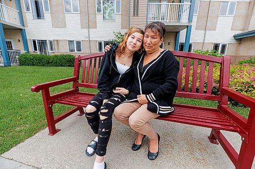 MIKE DEAL / FREE PRESS
Resident, Priscilla Kent with her daughter, Madison Stove, 16, who is very proud of her mother for the work she has put into recovery.
Aurora Reunification Village, 873 Waverley Street, a private reunification centre that helps people in addictions treatment work towards building a life that includes their children.  
See Katie May story
240703 - Wednesday, July 03, 2024.