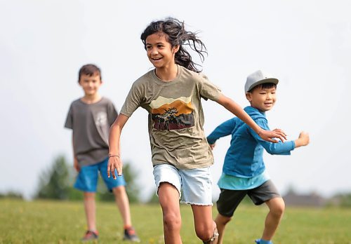 Ruth Bonneville / Free Press

LOCAL - summer camp

Kids signed up with the City of Winnipeg's, What&#x2019;s Up Camp, (6-12 years) at Island Lakes School enjoying playing hot-dog tag, four square, helping each other climb the play structure and making new friends in their first week of  their summer holidays, Thursday. 

Kids playing tag Thursday. 


July 4th,  2024

