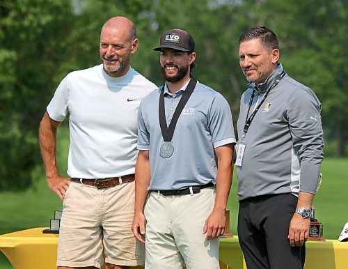 Brandon's Drew Jones, centre, finished in second place for the third consective year. (Thomas Friesen/The Brandon Sun)