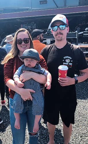 JOHN LONGHURST / FREE PRESS
Bailey (left) and Mat Switzer brought their nine-month-old son Malcolm to Saturday's event.
