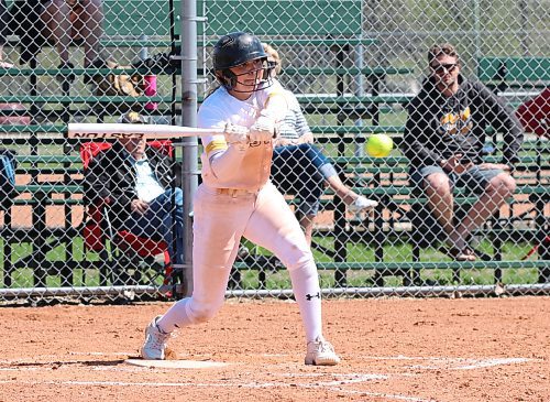 Naomi McKay, shown at a game earlier this season at Ashley Neufeld Softball Complex, was in action with her under-17 Westman Magic teammates at a tournament in Mankato, Minn. (Perry Bergson/The Brandon Sun)