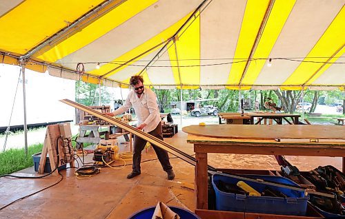 Ruth Bonneville / Free Press

ENT - Folk Fest setting up 

Photo of one of the on-site carpenters  working on site in preparation for this years Folk Festival.  

Subject: Winnipeg Folk Festival site checking out the work that goes on to prepare the grounds for the festival. This is going to run as an event preview and the kick-off to a new series called Behind the Scenes, which looks at the important but often invisible work that happens off stage or out of public view.


Eva Wasney

June 10th, 2024