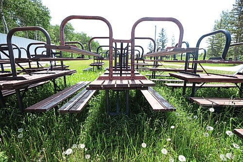 Ruth Bonneville / Free Press

ENT - Folk Fest setting up 

Photo of picnic tables in tall grass prior to being set up on the site.  

Subject: Winnipeg Folk Festival site checking out the work that goes on to prepare the grounds for the festival. This is going to run as an event preview and the kick-off to a new series called Behind the Scenes, which looks at the important but often invisible work that happens off stage or out of public view.

Photos of  Arwen Helene, production manager and Valerie Shantz, exec
utive director. Also photos of carpenters, and  other work crews preparing site and starting to set up tents. 


Eva Wasney

June 10th, 2024