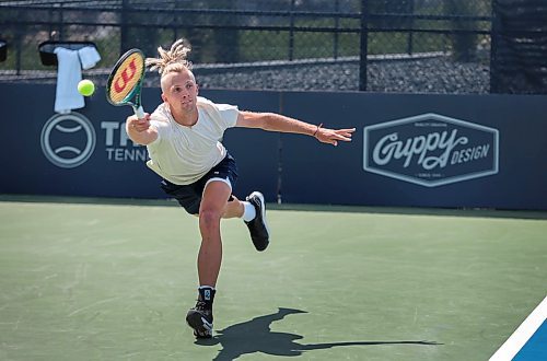 Ruth Bonneville / Free Press

sports - Winnipeg National Bank Challenger 

Mark Lajal, who recently played at Wimbledon plays in his first tournament since here just north of Winnipeg at the Winnipeg National Bank Challenger Tennis championship Monday,  Qualifiers end today (Monday) and finals start tomorrow with various players. The championship tennis event is happening all week in West St. Paul.

Zoe Pierce - Sports 


July 8th,  2024

