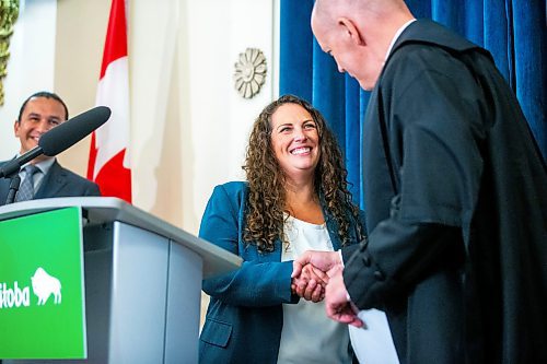 MIKAELA MACKENZIE / FREE PRESS

Carla Compton is sworn in as the new NDP MLA for Tuxedo at the Manitoba Legislative Building on Monday, July 8, 2024. 

For Carol story.

