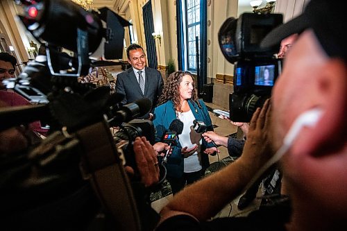 MIKAELA MACKENZIE / FREE PRESS

Carla Compton speaks to the media after being sworn in as the new NDP MLA for Tuxedo at the Manitoba Legislative Building on Monday, July 8, 2024. 

For Carol story.

