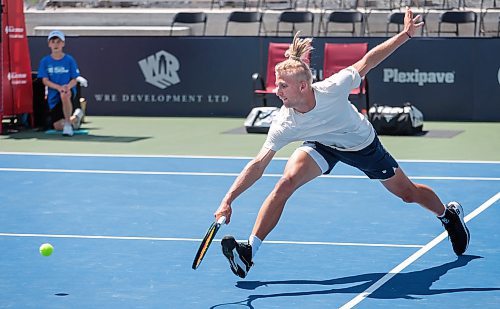 Ruth Bonneville / Free Press

sports - Winnipeg National Bank Challenger 

Mark Lajal, who recently played at Wimbledon plays in his first tournament since here just north of Winnipeg at the Winnipeg National Bank Challenger Tennis championship Monday,  Qualifiers end today (Monday) and finals start tomorrow with various players. The championship tennis event is happening all week in West St. Paul.

Zoe Pierce - Sports 


July 8th,  2024

