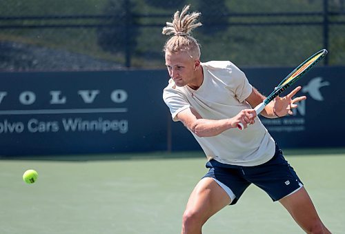 Ruth Bonneville / Free Press

sports - Winnipeg National Bank Challenger 

Mark Lajal, who recently played at Wimbledon plays in his first tournament since here just north of Winnipeg at the Winnipeg National Bank Challenger Tennis championship Monday,  Qualifiers end today (Monday) and finals start tomorrow with various players. The championship tennis event is happening all week in West St. Paul.

Zoe Pierce - Sports 


July 8th,  2024

