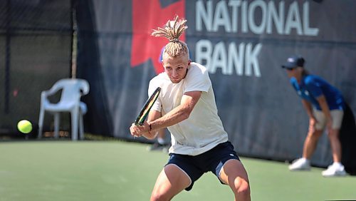 Ruth Bonneville / Free Press

sports - Winnipeg National Bank Challenger 

Mark Lajal, who recently played at Wimbledon plays in his first tournament since here just north of Winnipeg at the Winnipeg National Bank Challenger Tennis championship Monday,  Qualifiers end today (Monday) and finals start tomorrow with various players. The championship tennis event is happening all week in West St. Paul.

Zoe Pierce - Sports 


July 8th,  2024

