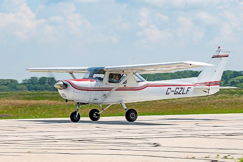 NIC ADAM / FREE PRESS
St. Andrews Airport is celebrating its 60th anniversary this month since it first opened.
A Cessna lands at St. Andrews Airport on Monday morning.
240708 - Monday, July 08, 2024.

Reporter: Matt Frank