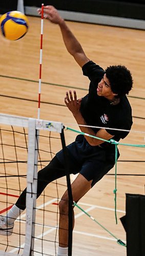 JOHN WOODS / FREE PRESS
Provincial U17 volleyball player Kai Toney is photographed during practice at Dakota Fieldhouse Tuesday, July 2, 2024. 

Reporter: mike