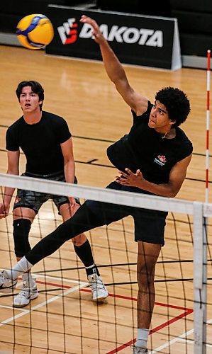 JOHN WOODS / FREE PRESS
Provincial U17 volleyball player Kai Toney is photographed during practice at Dakota Fieldhouse Tuesday, July 2, 2024. 

Reporter: mike