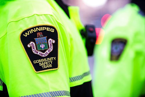 MIKAELA MACKENZIE / FREE PRESS

Transit safety officers walk down Graham Avenue on their first day on the job on Tuesday, Feb. 20, 2024. 

For Chris story.
