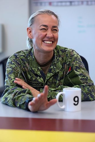 Lt.-Col. Chelsea Braybrook, who took over as the new Commanding Officer fo the 2nd Battalion Princess Patricia's Canadian Light Infantry at CFB Shilo last month, talks about her recent deployment in the Middle East, her return to Manitoba, and her role as the battalion's first woman commanding officer during a sit-down interview with the Brandon Sun on July 9. (Matt Goerzen/The Brandon Sun)