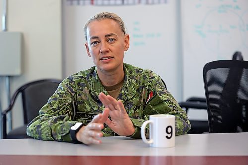 Lt.-Col. Chelsea Braybrook, who took over as the new Commanding Officer fo the 2nd Battalion Princess Patricia's Canadian Light Infantry at CFB Shilo last month, talks about her recent deployment in the Middle East, her return to Manitoba, and her role as the battalion's first woman commanding officer during a sit-down interview with the Brandon Sun on July 9. (Matt Goerzen/The Brandon Sun)