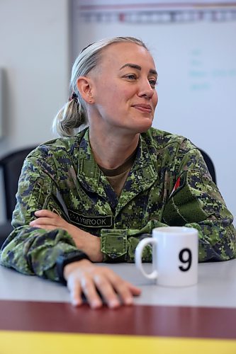 Lt.-Col. Chelsea Braybrook, who took over as the new Commanding Officer fo the 2nd Battalion Princess Patricia's Canadian Light Infantry at CFB Shilo last month, talks about her recent deployment in the Middle East, her return to Manitoba, and her role as the battalion's first woman commanding officer during a sit-down interview with the Brandon Sun on July 9. (Matt Goerzen/The Brandon Sun)