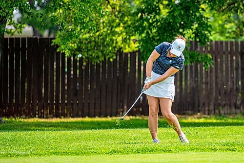 NIC ADAM / FREE PRESS
Crystal Zamzow, from Swan River Golf &amp; Country Club, plays in The Manitoba Golf Junior Girls championship at Niakawa country club Wednesday afternoon.
240710 - Wednesday, July 10, 2024.

Reporter: Zoe Pierce