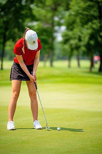 NIC ADAM / FREE PRESS
Jeri Lafleche, from Niakwa Country Club, plays in The Manitoba Golf Junior Girls championship at Niakawa country club Wednesday afternoon.
240710 - Wednesday, July 10, 2024.

Reporter: Zoe Pierce