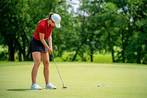 NIC ADAM / FREE PRESS
Jeri Lafleche, from Niakwa Country Club, plays in The Manitoba Golf Junior Girls championship at Niakawa country club Wednesday afternoon.
240710 - Wednesday, July 10, 2024.

Reporter: Zoe Pierce