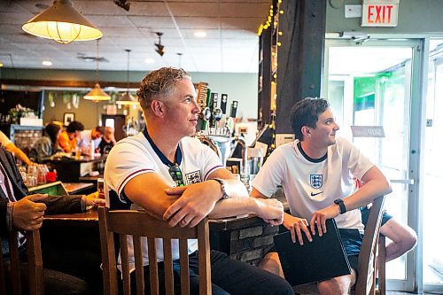 MIKAELA MACKENZIE / FREE PRESS

Soccer fans Scott Kelman (left) and Patrick Jackson watch the match between England and the Netherlands at The Grove on Wednesday, July 10, 2024. 

For Jordan story.

