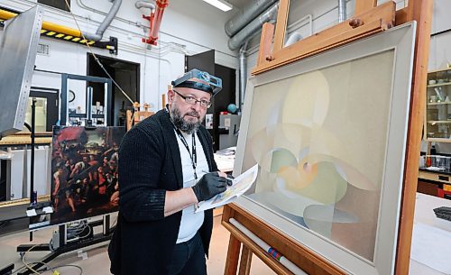 Ruth Bonneville / Free Press

ent - Behind the Scenes - Vitaliy Yatsevych

Photo of Vitaliy Yatsevych,  WAG-Qaumajuq Conservator, at the Winnipeg Art Gallery.

Vitaliy Yatsevych is WAG-Qaumajuq Conservator. His job is to care for and restore artworks to their former glory. 

He recently embarked on one of the biggest restoration projects of his career: Kim Adams Earth Wagons, which is composed of teeny tiny model train parts. 

For feature on him and his work as part of a new Arts &amp; Life series called Behind the Scenes,  Photos  of him with Earth Wagons still on display and working behind the scenes on works.  


Story by Jen Zoratti 

July 10th,  2024

