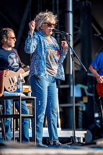 NIC ADAM / FREE PRESS
Lucinda Williams performs at the 49th edition of the Winnipeg Folk Festival Thursday night.
240711 - Thursday, July 11, 2024.

Reporter: Eva Wasney