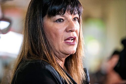 MIKAELA MACKENZIE / FREE PRESS

Minister of housing, addictions, and homelessness Bernadette Smith speaks to the media after a safer consumption site announcement at the Aboriginal Health &amp; Wellness Centre on Friday, July 12, 2024. 

For Malak story.

