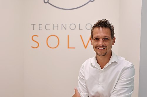 Technology Solve chief tech whisperer Oeloff De Meyer. (Abiola Odutola/The Brandon Sun)