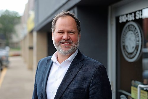 Manitoba Justice Minister and Attorney General Matt Wiebe in Brandon on Friday. He was in the city to announce a total of $370,000 for public safety initiatives. (Tim Smith/The Brandon Sun)