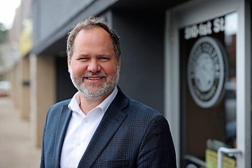 Manitoba Justice Minister and Attorney General Matt Wiebe in Brandon on Friday. He was in the city to announce a total of $370,000 for public safety initiatives. (Tim Smith/The Brandon Sun)