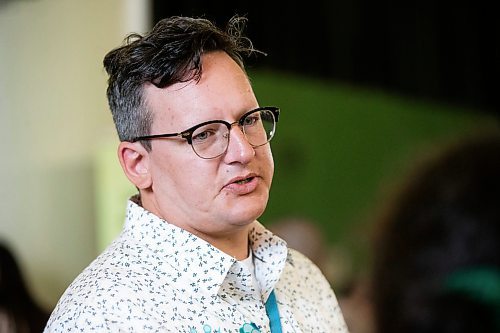 MIKAELA MACKENZIE / FREE PRESS

Sunshine House executive director Levi Foy speaks to the Free Press after a safer consumption site announcement at the Aboriginal Health &amp; Wellness Centre on Friday, July 12, 2024. 

For Malak story.

