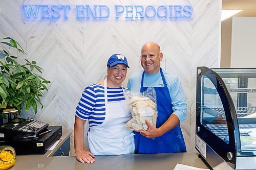 MIKE DEAL / FREE PRESS
Lorraine and David Pfeffer, the married couple behind West End Pierogies (833 Cavalier Dr.). They opened their retail spot in February of 2022 when cooking in a commercial kitchen one day a week wasn't enough to keep up with demand. 
See David Sanderson story
240716 - Tuesday, July 16, 2024.