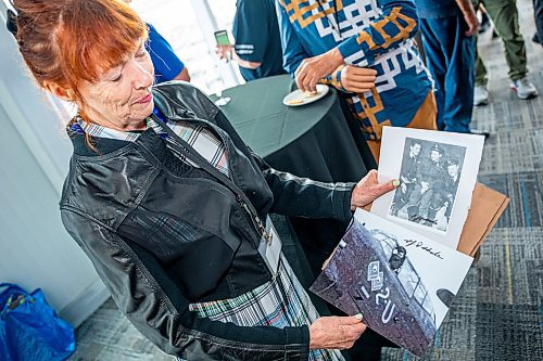 NIC ADAM / FREE PRESS
One of Two remaining Avro Lancaster’s returns to the Royal Aviation Museum of Western Canada on Tuesday afternoon.
Melva Widdicombe speaks about her father, Jack Widdicombe, who flew a Lancaster in WWII.
240716 - Tuesday, July 16, 2024.

Reporter: Nicole