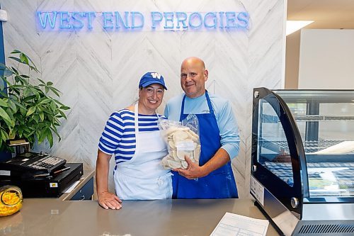 MIKE DEAL / FREE PRESS
Lorraine and David Pfeffer, the married couple behind West End Pierogies (833 Cavalier Dr.). They opened their retail spot in February of 2022 when cooking in a commercial kitchen one day a week wasn't enough to keep up with demand. 
See David Sanderson story
240716 - Tuesday, July 16, 2024.