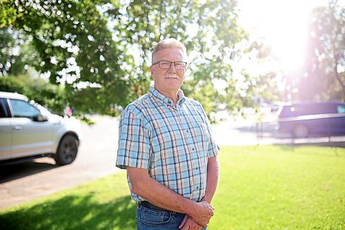 16072024
Carberry Mayor Ray Muirhead outside the Carberry Community Memorial Hall during a public open house and consultation regarding Highway 1 and Highway 5 Intersection Improvements at the hall on Tuesday evening. 
(Tim Smith/The Brandon Sun)