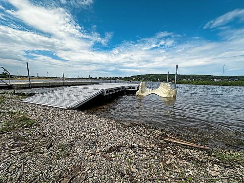 The new kayak launch at Lake Minnedosa. (Sofia Frolova/For The Brandon Sun)