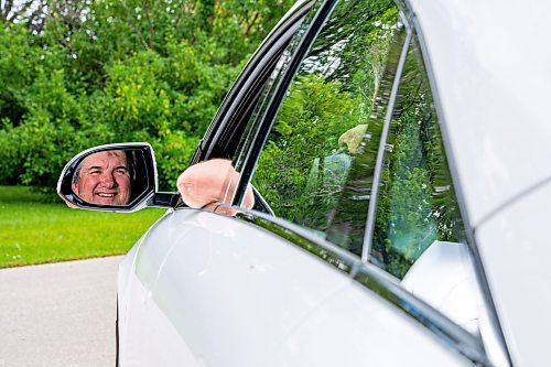 NIC ADAM / FREE PRESS
Kent Heinrich pictured alongside his 2024 Hyundai Ioniq 6 on Wednesday afternoon.
240717 - Wednesday, July 17, 2024.

Reporter: ?