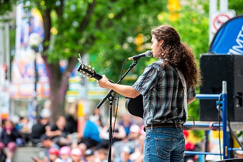 MIKAELA MACKENZIE / FREE PRESS

Fringe festival launches at Old Market Square with a set by musician Mitchell Makoons on Wednesday, July 17, 2024.

