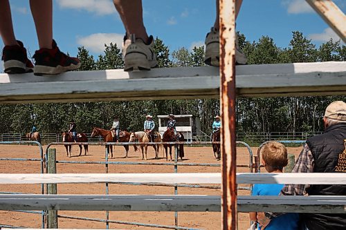 17072024
Spectators watch competitors take part in the light horse show judging at the Shoal Lake Ag Society Fair on Wednesday. (Tim Smith/The Brandon Sun)