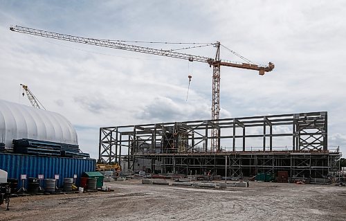 JOHN WOODS / FREE PRESS
Construction of the new North End Sewage Treatment facility continues in Winnipeg Monday, June 24, 2024. 

Reporter: joyanne