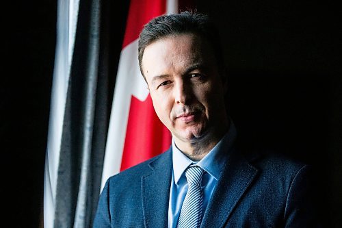 MIKAELA MACKENZIE / FREE PRESS

New Finance minister Adrien Sala in his office at the Manitoba Legislative Building on Thursday, March 28, 2024. 

For Dan Lett story.