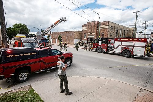 JOHN WOODS / FREE PRESS
Firefighters attend a fire in Holy Ascension Greek Orthodox Church on Euclid in Winnipeg Tuesday, June 11, 2024.  

Reporter: ?