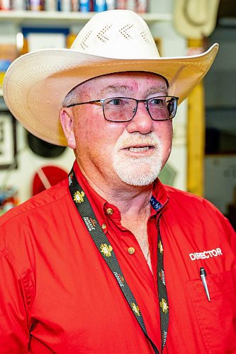 NIC ADAM / FREE PRESS
Rodeo director Tim Lewis pictured at the Manitoba Stampede Friday afternoon.
240719 - Friday, July 19, 2024.

Reporter: Jura