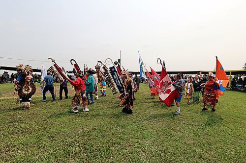 Rolling River First Nation's powwow last weekend featured representatives from several communities and dignitaries like Assembly of Manitoba Chiefs Grand Chief Cathy Merrick. (Colin Slark/The Brandon Sun)