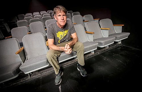 JOHN WOODS / FREE PRESS
Fringe performer from New York, Martin Dockery, is photographed in a theatre at Prairie Theatre Exchange Sunday, July 21, 2024. Dockery has two plays showing The Stakeout and  Martin Dockery: Truth

Reporter: