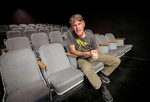 JOHN WOODS / FREE PRESS
Fringe performer from New York, Martin Dockery, is photographed in a theatre at Prairie Theatre Exchange Sunday, July 21, 2024. Dockery has two plays showing The Stakeout and  Martin Dockery: Truth

Reporter: