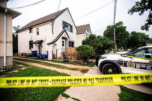 MIKAELA MACKENZIE / FREE PRESS

The site of a house fire on Alfred Avenue on Monday, July 22, 2024. One person was injured and three pets died in the fire.

For &#x2014; story.