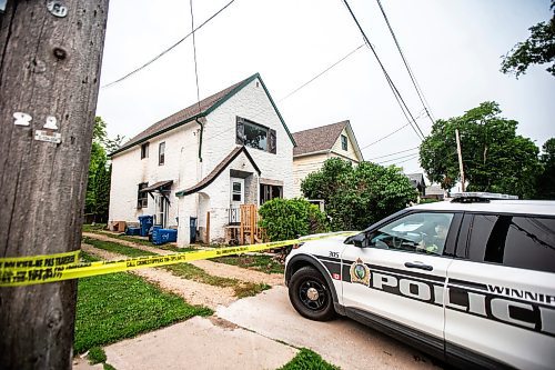 MIKAELA MACKENZIE / FREE PRESS

The site of a house fire on Alfred Avenue on Monday, July 22, 2024. One person was injured and three pets died in the fire.

For &#x2014; story.