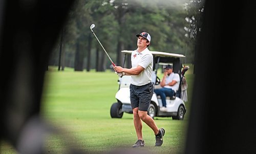 Ruth Bonneville / Free Press

sports - golf

Braxton Kuntz competes and ends up wining in the first round of the MANITOBA AMATEUR Golf Tournament at Rossmere Golf &amp; Country Club Monday.  

MANITOBA AMATEUR &#x2014; the province&#x2019;s biggest amateur golf tournament begins Monday morning at Rossmere Golf &amp; Country Club with the firsy of three rounds. 

Braxton Kuntz will be looking to make history by winning for a fourth straight year as he prepares to turn pro next spring. But there are several other talented contenders in the field as well. MCINTYRE. 
See story. By Mike McIntyre


July 22nd,  2024

